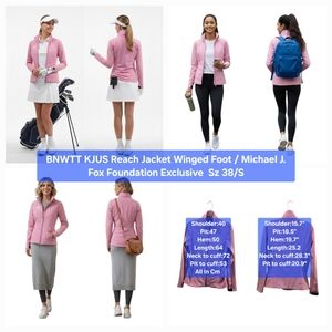 BNWTT KJUS Reach Jacket Winged Foot / Michael J. Fox Foundation Exclusive Sz 38